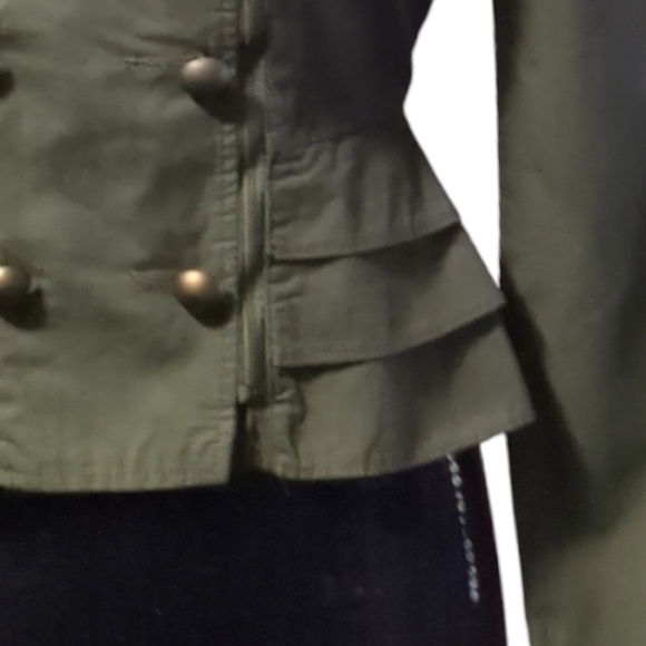 Miley Cyrus Green Army Brested Jacket Size S - Picture 8 of 16